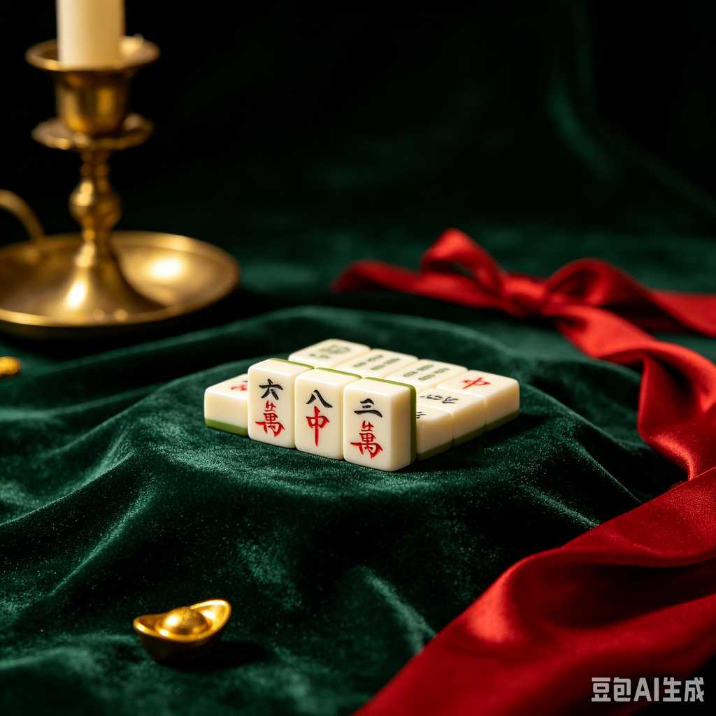 retro text mahjong tiles