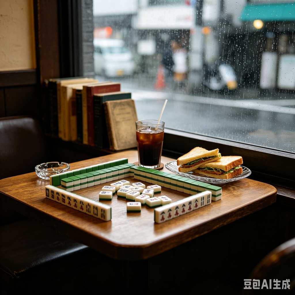 wood mahjong tiles